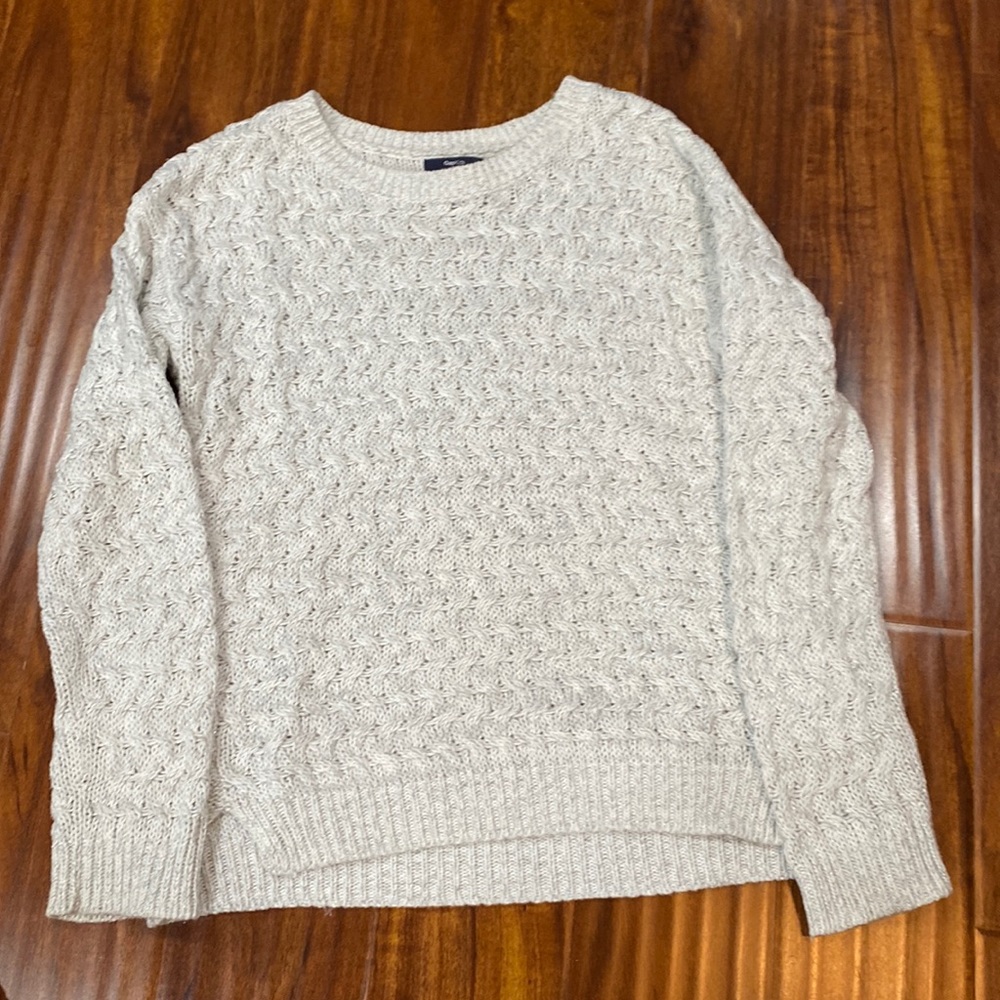 Cute white and silver sparkly sweater